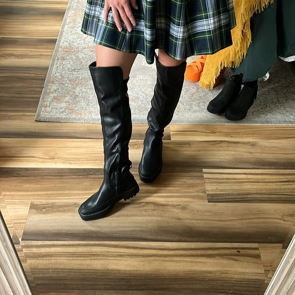 Sam Edelman Lerue‎ Vegan Leather Over The Knee Boot Women’s 7.5 NWOT